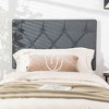 Costway Twin Wall-mounted Headboard Linen Fabric Upholstered Padded Easy Assembly - 2 of 4