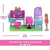 Barbie Mini BarbieLand Collectible Hair Salon Playset with 1.5" Doll - 4 of 4