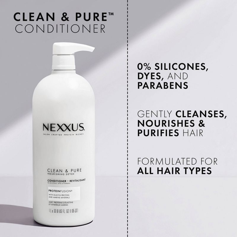 Nexxus Clean and Pure Conditioner Nourished Hair Care with Protein Fusion, 5 of 11