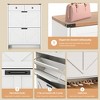 Shoe Storage Cabinet with 2 Flip Drawers and 2 Storage Cabinet, Entryway Shoe Rack, Farmhouse Wooden Shoe Cabinet for Hallway, Entryway - 3 of 4