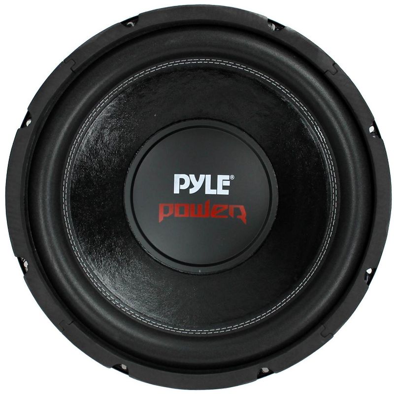 Pyle PLPW10D 12 Inch 1600 Watts Maximum Car Audio Power Dual Voice Coil 4 Ohm Impedance Subwoofer Sound Speaker System Unit, Black, 1 of 7