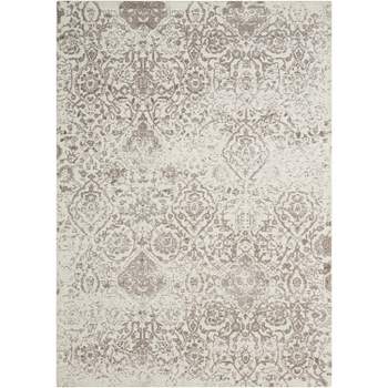 Nourison Graphic Illusions Ivory Area Rug Gil09 3'6