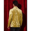 Lars Amadeus Men's Mock Turtleneck Long Sleeves Basic Velvet T-Shirt - 3 of 4