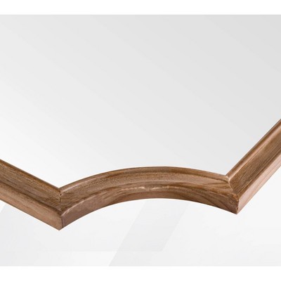 Natural Wood Farmhouse Arch Wall Mirror 24" x 36"