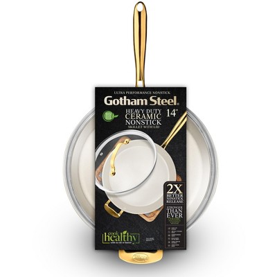 Gotham Steel Cream Nonstick Ceramic Pan - Thumbnail 4