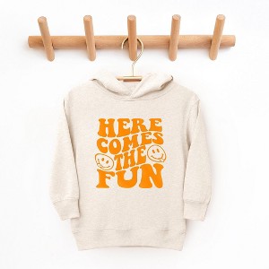 The Juniper Shop Here Comes The Fun Puff Print Toddler Graphic Hoodie - 1 of 3