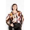 Women's Plus Size Sheer Lover Print Shirt - white | CITY CHIC - 2 of 4