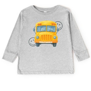 The Juniper Shop SmileyWorld Watercolor Bus Toddler Long Sleeve Tee - 1 of 4