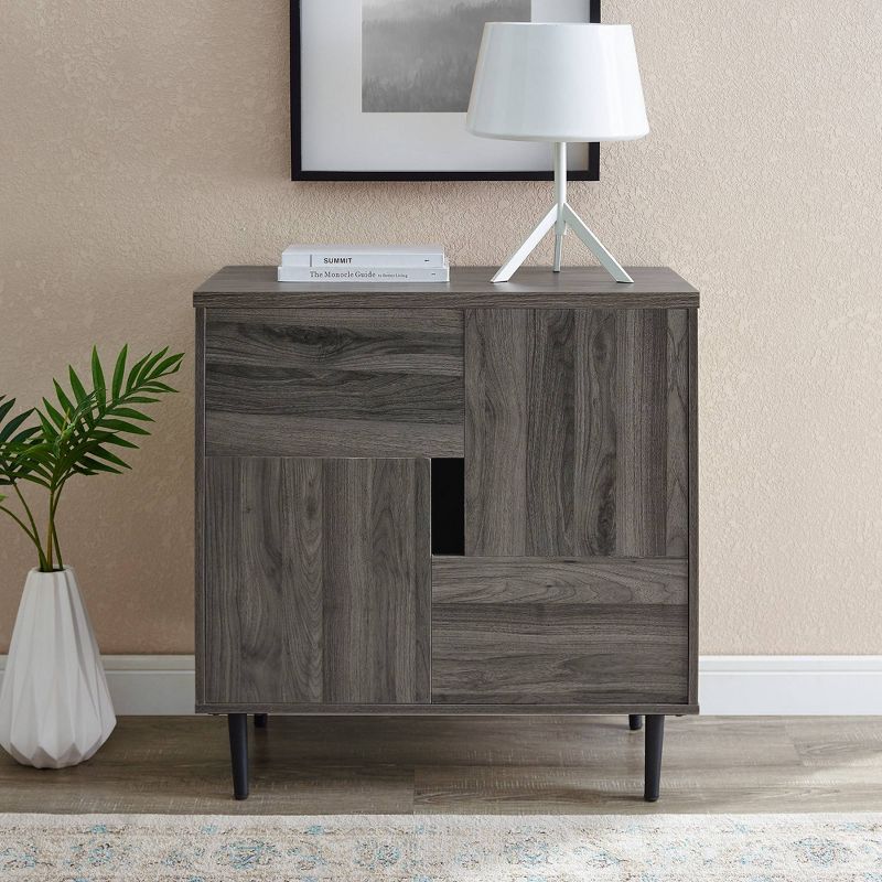 Modern Accent Cabinet with Color Pop Interior - Saracina Home, 4 of 13