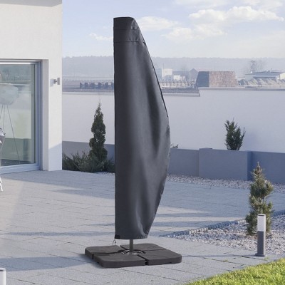 Sonkuki Umbrella Covers Rainproof for Offset Hanging Cantilever Umbrellas 600D UV Resistant Parasol Covers (Fits 9ft-11ft)