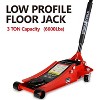 3 Ton Low Profile Floor Jack, Floor Jack Lifting Range 3.3"-18.5", Heavy-Duty 6600 Lbs Steel Racing Floor Jack with Dual Piston Quick Lift Pump - 3 of 4