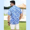 HAPPY BAY Men's Hawaiian Shirt Tops Pocket Party Summer - 4 of 4