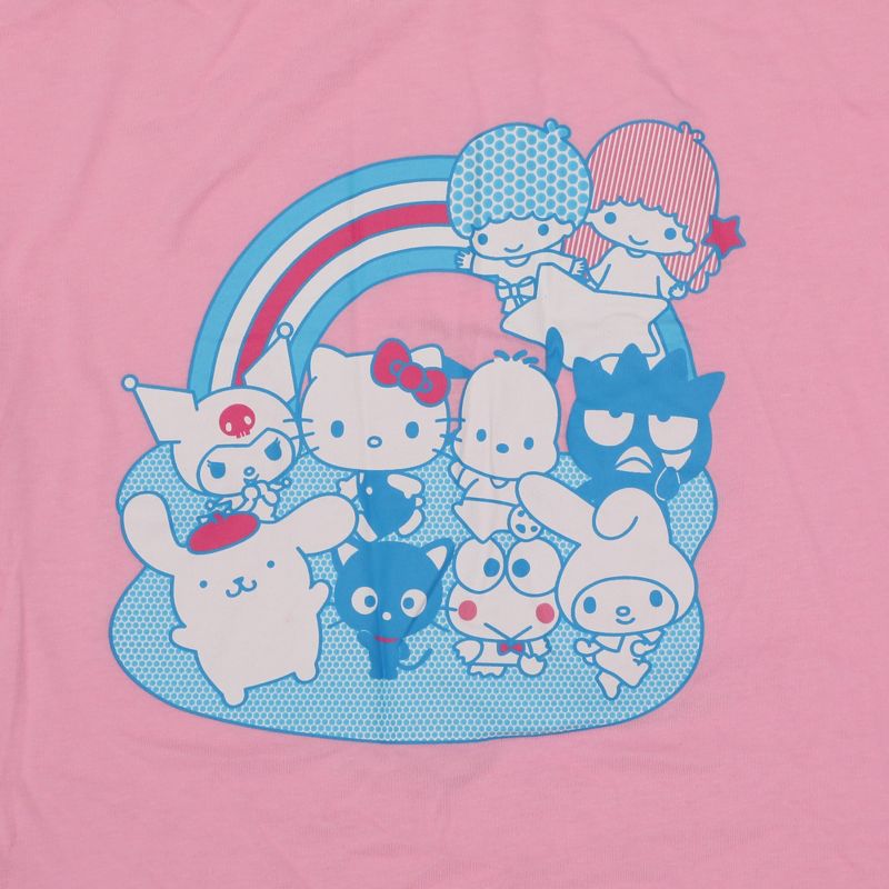 Hello Kitty Character Rainbow Women's Sleep Set, 3 of 6