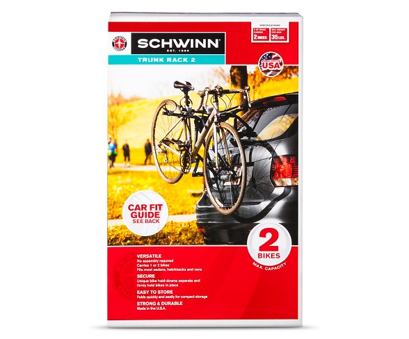 Schwinn 2 deals bikes trunk rack