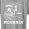 Women's - Instant Message - Mournin Skeleton And Coffee Short Sleeve Graphic T-Shirt - 2 of 4