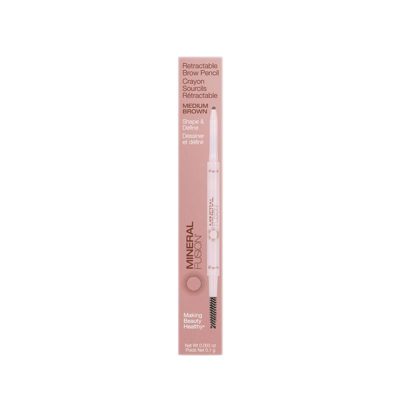 Mineral Fusion Dual Ended Retractable Eyebrow Pencil - 0.003oz, 4 of 9