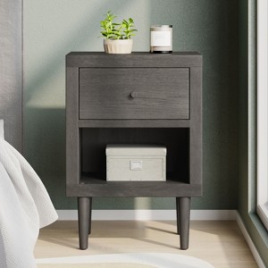 Industrial Wooden 1-Drawer closet Chest Storage Cabinet living Room-Christopher Knight Home - 1 of 4