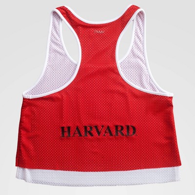 NCAA Harvard Crimson Double Mesh Layer Tank Top - Red XS