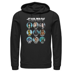 Mens Star Wars Cartoon Portraits Lightweight Hoodie - 1 of 4