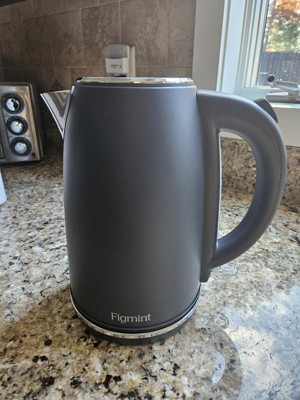 1.7 L Electric Kettle with Thin Chrome Trim Band - Painted Stainless Steel  - Figmint™