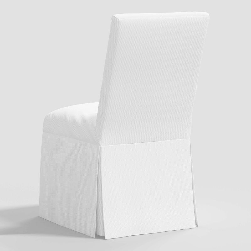 Samy Skirted Slipcover Dining Chair Twill White - Threshold&#8482;, 5 of 9