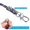 Unique Bargains Braided Wrist Polyester Wallets ID Card Lanyard with Hook 3 Pcs - 4 of 4