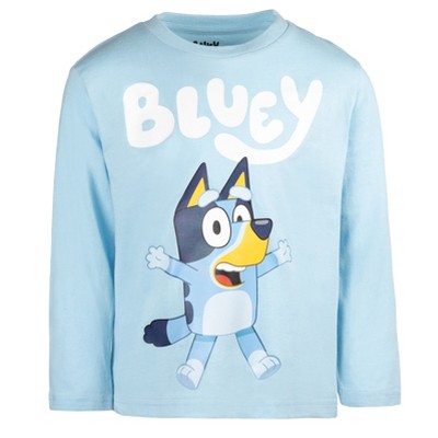 Bluey Bingo Dad Little Boys 3 Pack Long Sleeve T-Shirts Orange/Blue/Gray 6 — фото 3