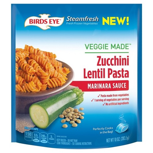 Birds Eye Frozen Zucchini Lentil Pasta With Marinara Sauce - 10oz : Target