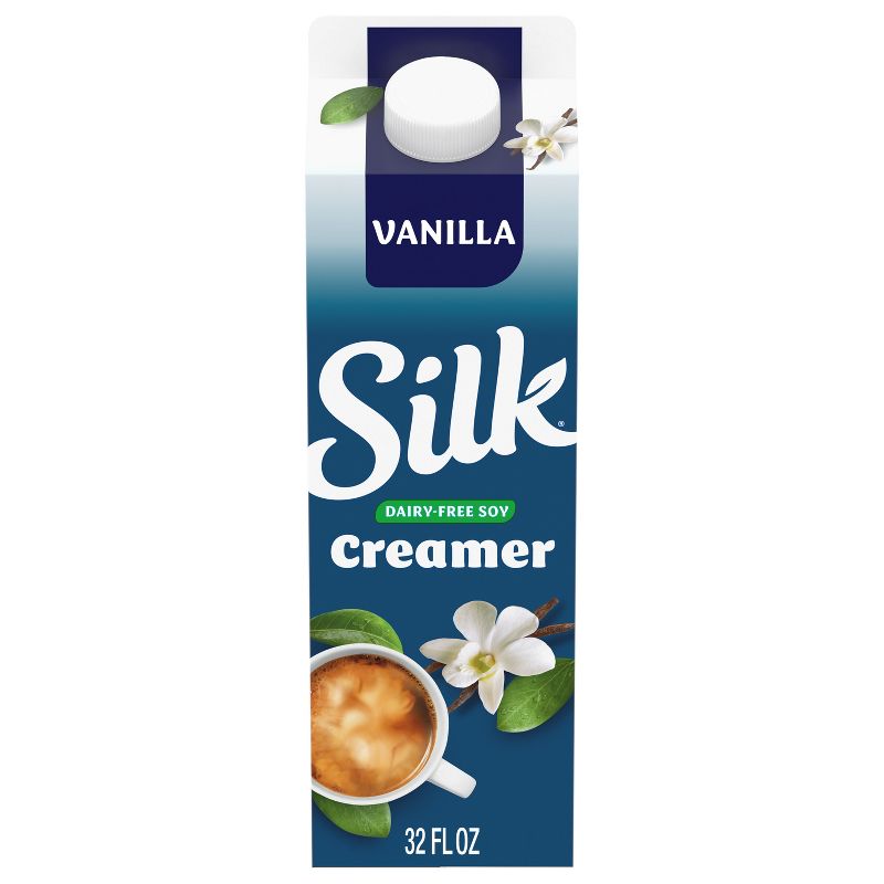 Silk Vanilla Soy Creamer - 32 fl oz (1qt), 1 of 8