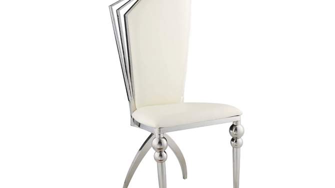 Cyrene 20&#34; Dining Chairs Beige - Acme Furniture, 2 of 6, play video