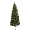 Nearly Natural 6.5-ft Cashmere Slim Artificial Christmas Tree with 660 Bendable Branches - 2 of 4