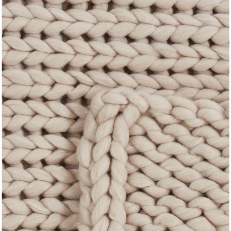 Saro Lifestyle Chunky Design Knitted Throw Blanket, 3 of 6