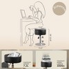 Arceso 360° Swivel Vanity Stool, Faux Leather with Storage, Height Adjustable Stool for Bathroom & Living Room - 2 of 4