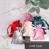 Unique Bargains Satin Drawstring Party Favor Bags Gift Bags for Birthday Candy - 3 of 4