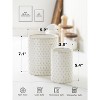 Utensil Holder, 7.1"+5.4" Ceramic Kitchen Utensil Holder for Counter top, Embossed Cooking Utensil Crock - 3 of 4