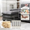 MOONMISS 110" Chenille U Shaped 4 Seat Sectional Couches for Living Room, Modular Sofa Sleeper with Double Chaise & Memory Foam for Apartment - 3 of 4
