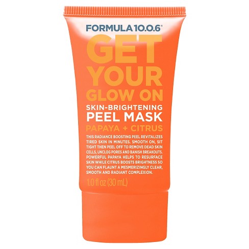 Face mask peel off target