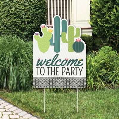 Big Dot of Happiness Prickly Cactus Party - Party Decorations - Fiesta Party Welcome Yard Sign