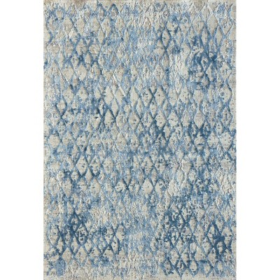 Quartz 27039 Ivory/Blue 2X3.11 Rectangle