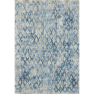 Quartz 27039 Ivory/Blue 5.3X7.7 Rectangle - 1 of 3