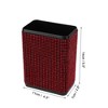 Unique Bargains Auto Car Trash Can Durable Seat Back Trash Bin Red 1 Pc 4.3" Length 2.8" Width 5.5" Height Plastic Rhinestone - 3 of 4