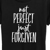 Women's - Instant Message - Not Perfect Just Forgiven Short Sleeve Graphic T-Shirt - 2 of 4