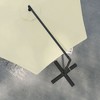 Kumasinova 9.5FT Offset Patio Umbrella with Stand,Outdoor Umbrella with Crank,Beach Umbrella with Air Vent,Outdoor Umbrellas for Patio,Beige - 4 of 4