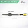 Unique Bargains Half-Round Metal File High Carbon Steel Diamond PVC Grip Handle Hand Files - 3 of 4