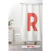 Deny Designs April Lane Art Block Monogram Shower Curtain - 3 of 3