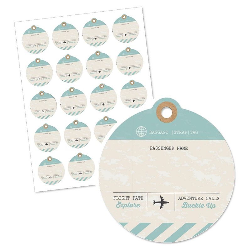 Big Dot of Happiness World Awaits - Travel Themed Party Favor Gift Tags (Set of 20), 2 of 6