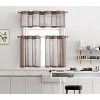 HLC.ME Abbey Faux Linen Sheer Thick Half Short Grommet Curtain Valance Small Windows, Kitchen and Bathroom - 2 of 4