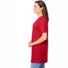 Woman Within Plus Size Perfect Short-Sleeve Shirred V-Neck Tunic - 4 of 4