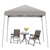 Tangkula 10x10 ft Pop up Canopy Tent One Person Set-up Instant Shelter with Central Lock W/ Roll-up Side Wall - 3 of 4