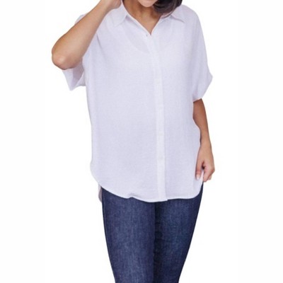 Women's Sweet Simplicity Button Down Blouse - Jodifl
